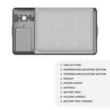 TOBY'S TR-20 20L Portable Car Fridge & Freezer with 60W Compressor, 15600mAh Battery & Smart App Control