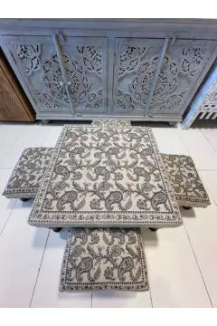 NAQSH GALLERY | Hand Made Tables Set (Black)