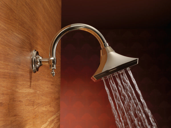 Brizo Charlotte 10" Shower Arm & Flange – Polished Nickel