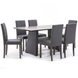 Danube Parson Wooden 1+6 Dining Set