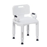 Drive Medical Bathroom Bench with Back &amp; Arms