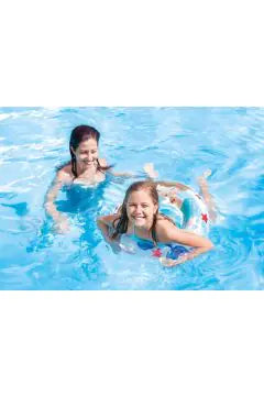 INTEX | Transparent Inflatable Swim Rings – Assorted Colors