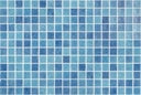 Pure Blue Wave Dot Mosaic