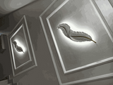 Modern Decorative White Feather Design Led Wall Light