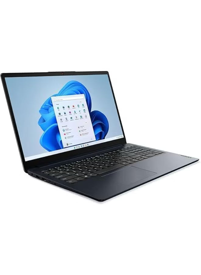 Lenovo IdeaPad 1 15.6-Inch Full HD Laptop – Intel Celeron N4500, 8GB RAM, 512GB SSD, Intel UHD Graphics, Windows 11 Pro, English/Arabic, Abyss Blue