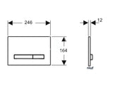 Sigma50 Black Chrome / White Actuator Plat