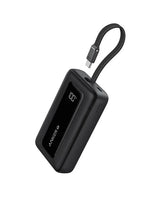 Anker Zoloe Powerbank 20K,30W,Built -IN USB-C & Lightning Cable(A1681H11) -Black