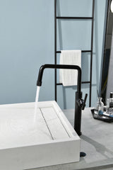 Vessel Basin Mixer Faucet With Handle - Matt Black