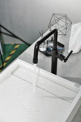 Vessel Basin Mixer Faucet With Handle - Matt Black