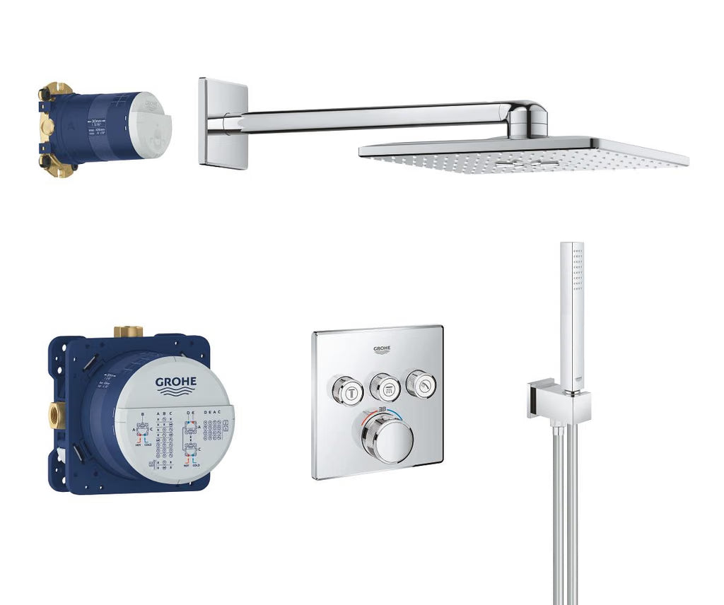 GROHE Grohtherm SmartControl Perfect Shower Set with Rainshower SmartActive 310 Cube 34706000