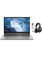 Lenovo IdeaPad 1 15.6-Inch Full HD Laptop – Intel Celeron N4500, 8GB RAM, 512GB SSD, Intel UHD Graphics, Windows 11 Pro, English/Arabic, Abyss Blue