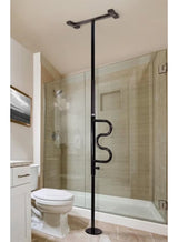 Security Pole and Curve Grab Bar