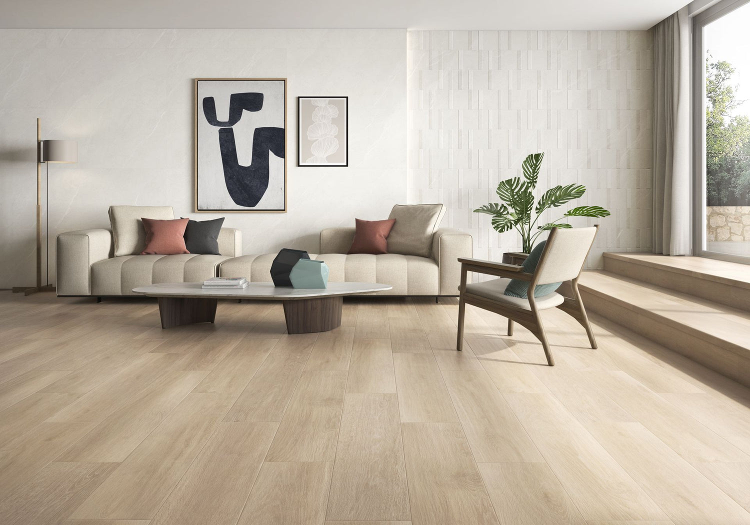 Dhara Decor White Rect Mate 595×1192 Tile