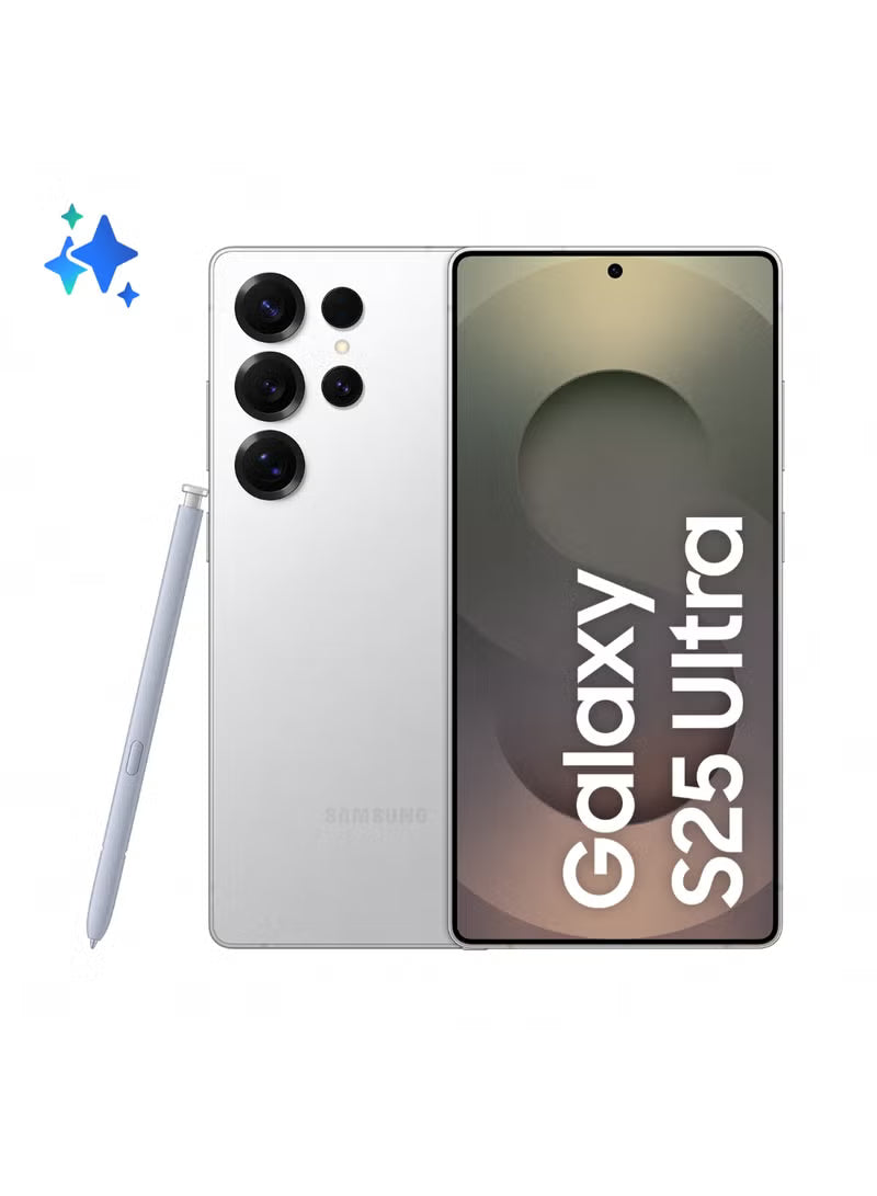 Galaxy S25 Ultra Dual SIM Titanium Whitesilver 12GB RAM 1TB 5G - International Version