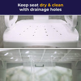 Drive Medical Bathroom Bench with Back &amp; Arms