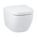 GROHE Euro Ceramic Wall Hung WC with PureGuard, Chrome & WC Seat Cover