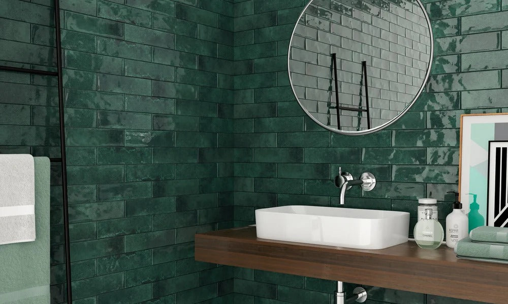 Tile Harlequin Green 70x280 (30pcs/0.59m²)