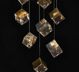 Pendant Lamp - 10301P/12 Silver + Clear D800 G9*12