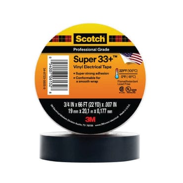 3M 33+ Vinyl Electrical Tape (0.75in x 66ft x .007in) Qatar
