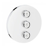 Grohe Grohtherm SmartControl Triple Volume Control Trim – Moon White