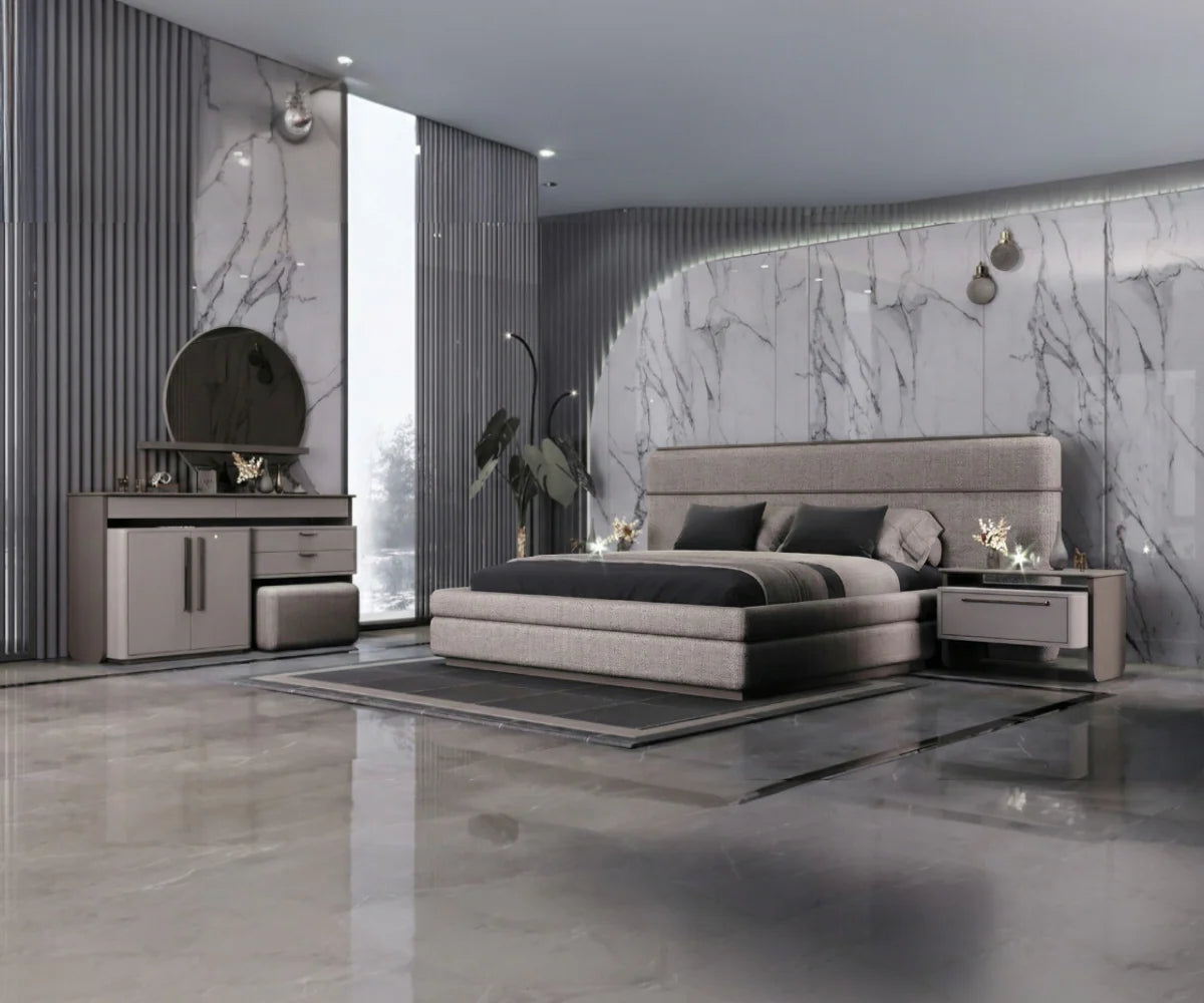 طقم غرفة نوم فاخر من إيباك مكون من 9 قطع - عبوة كاملة من 34 صندوقًا 