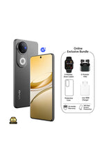 V50 AI 5G Dual SIM Satin Black 12GB RAM 256GB With Exclusive Gifts Earbuds Pro, Smart Watch, 90W Charger And 24 Months Warranty + 1 Year Screen Replacement - Middle East Version