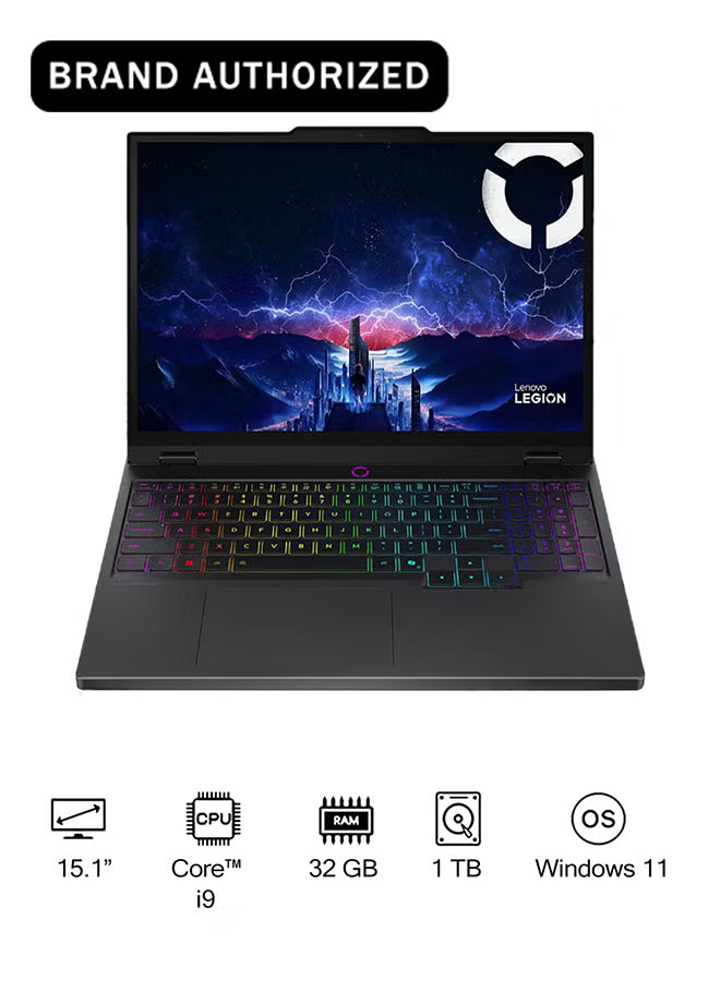 Lenovo Legion 5 15IRX10 Gaming Laptop 2025, 15.1-Inch Display, Intel Core i9-14900HX, 32GB RAM, 1TB SSD, NVIDIA GeForce RTX 5070 8GB, Windows 11, Eclipse Black