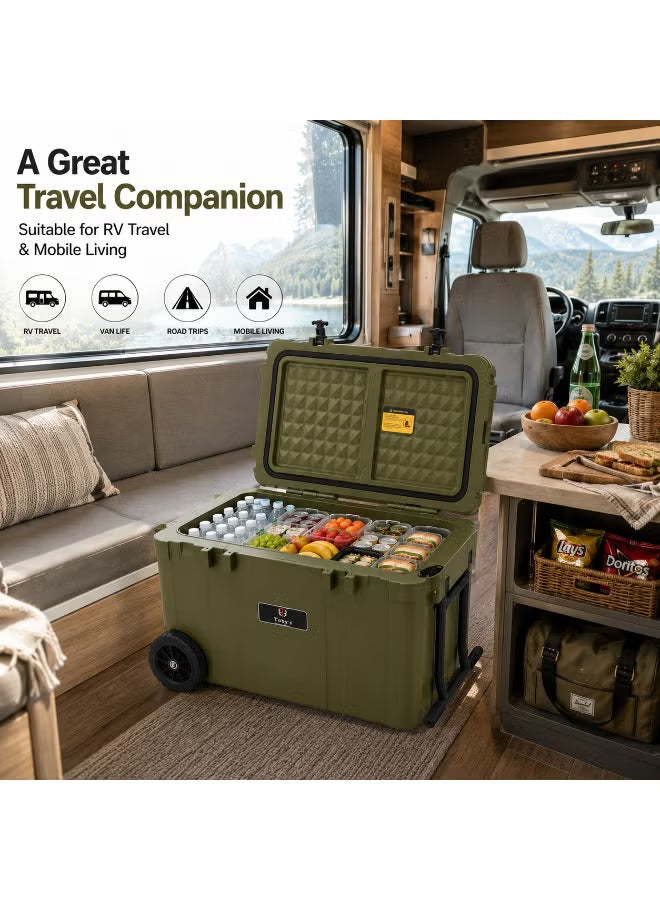 Toby’s TR-55 – 55L Portable Mini Freezer 12V Refrigerator for Camping & Travel