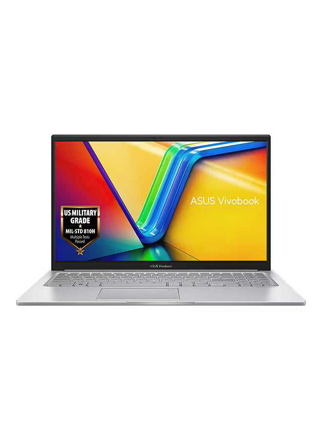 ASUS VivoBook 15.6-Inch Laptop, Intel Core i7-1255U, 16GB RAM, 512GB SSD, Intel UHD Graphics, Windows 11, English/Arabic, Cool Silver