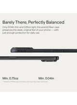 pitaka for iPhone 17 Pro Max Case 6.9" with Camera Control Button, Compatible with MagSafe, Ultra-Slim Case with Caseless Touch Feeling, 600D Aramid Fiber Woven, Black/Grey(Twill)