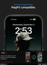 Ultra Hybrid MagFit iPhone 17 Air Case Cover with MagSafe (2025) - Zero One Black