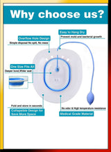 Foldable Sitz Bath for Toilet Seat