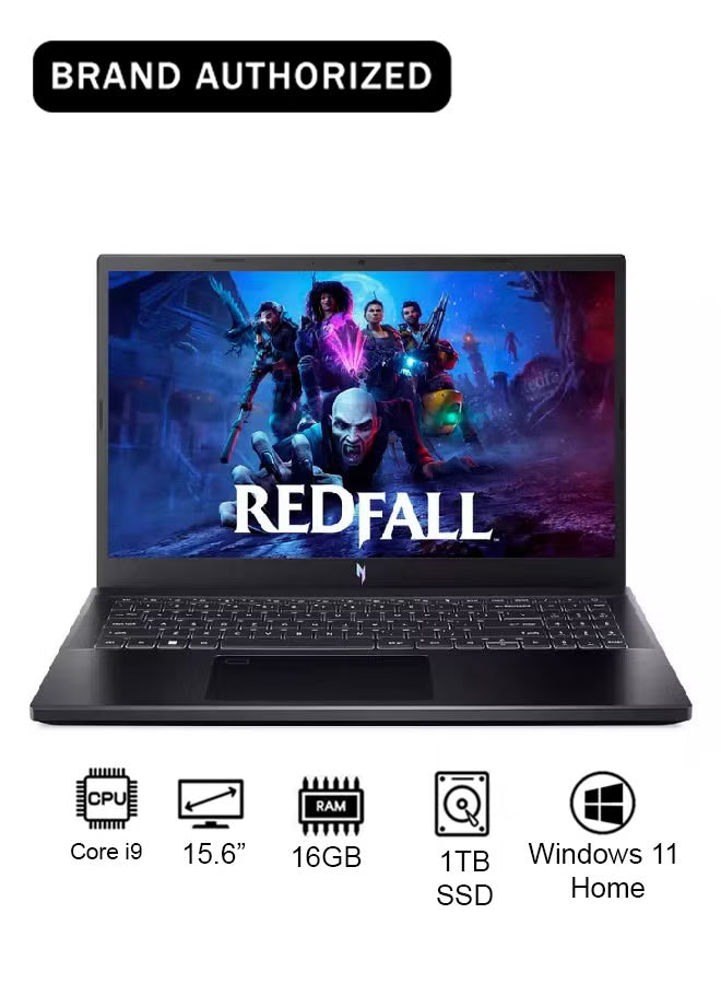 Acer Nitro V ANV15 Upgraded Gaming Laptop 13th Gen Intel Core i9-13900H, 16GB DDR4, 1TB SSD, RTX 5050 8GB, 15.6" FHD 165Hz IPS Display – Obsidian Black