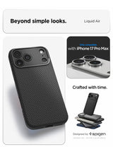 Liquid Air iPhone 17 Pro Max Case Cover (2025) - Matte Black