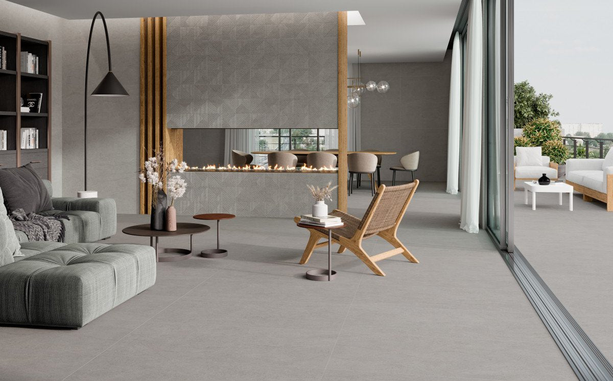 Oneida Grey Rect Matt 595×1192 Tile