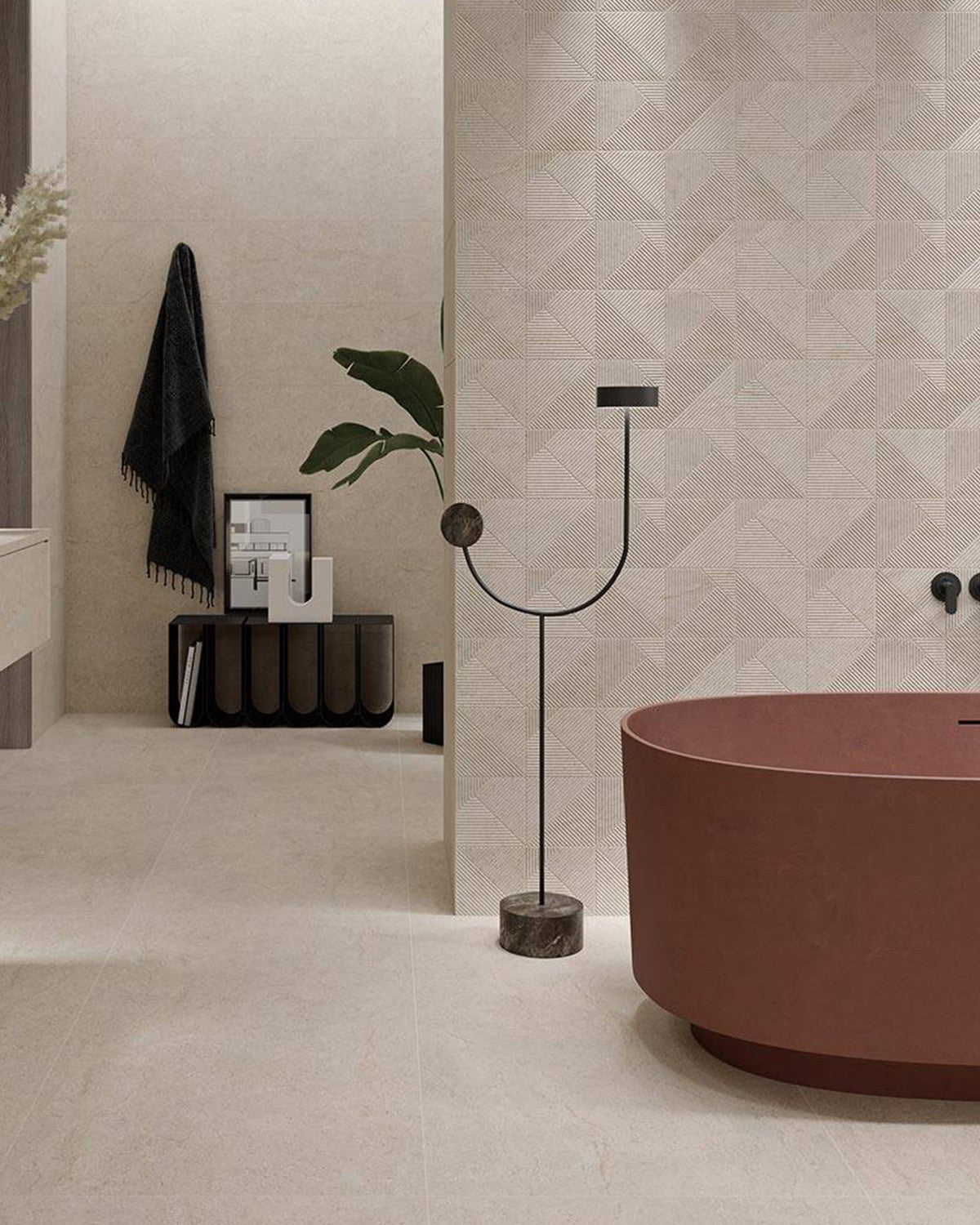 Hudson Beige Rect Matt 595×1192 Tile