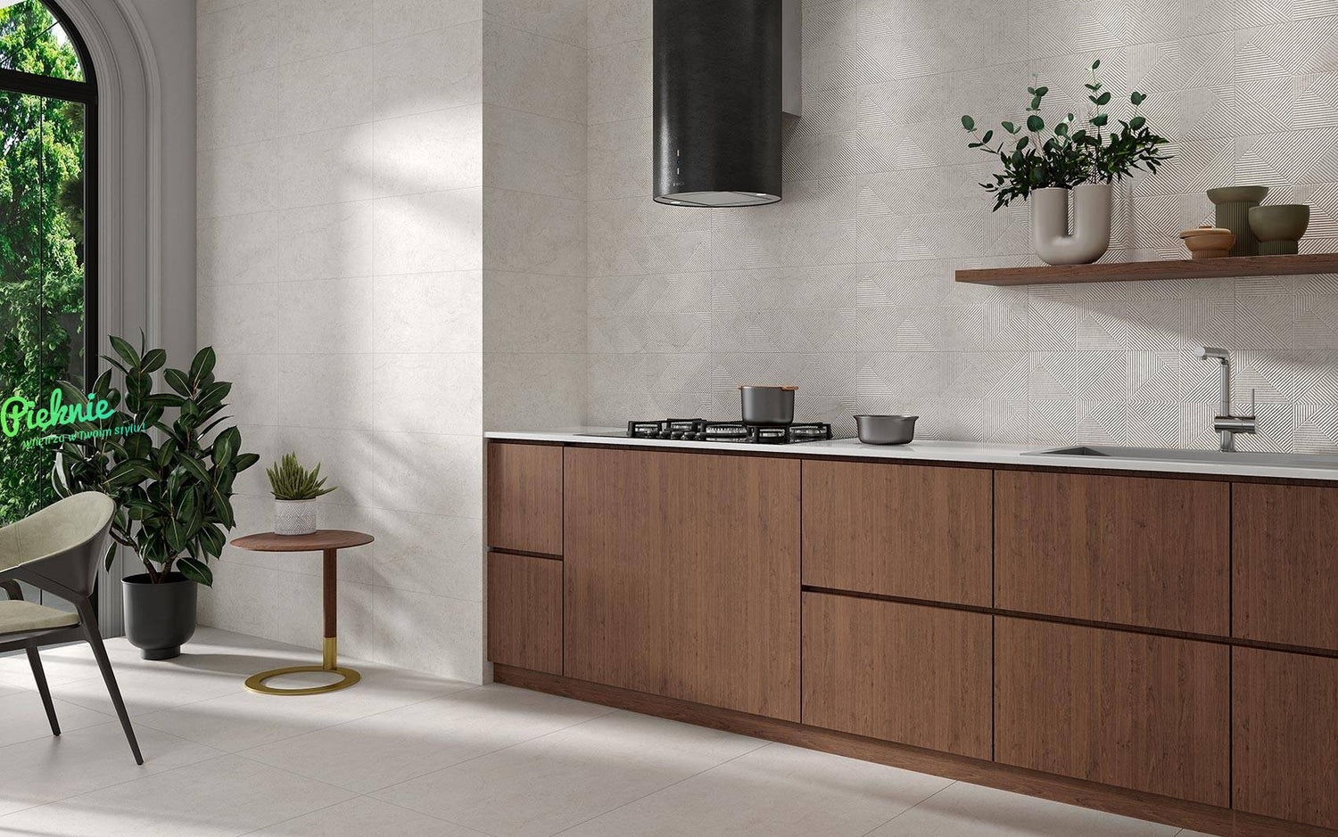 Hudson White Rect Matt 595×1192 Tile