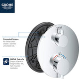 GROHE Atrio Dual Function 2-Handle Thermostatic Trim  24151003