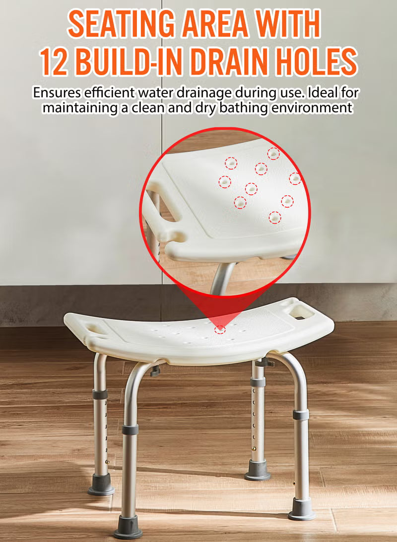 Adjustable Height Shower Stool