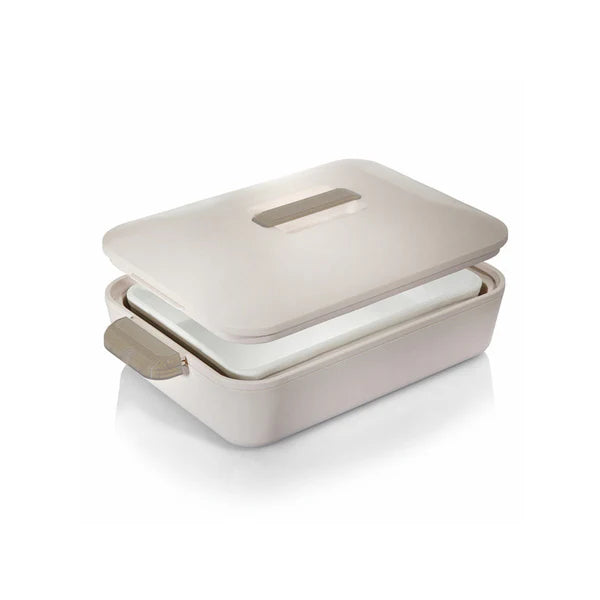 Enjoy Rectangular Insulated Server Colorado 2.8L - White/Satin Gold