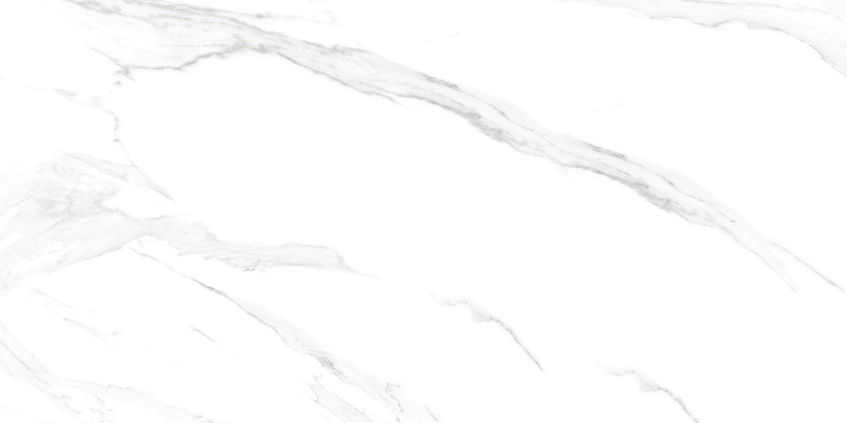 Satvario White Glossy Tile