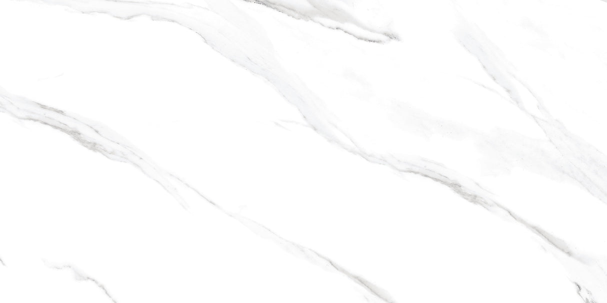Satvario White Glossy Tile