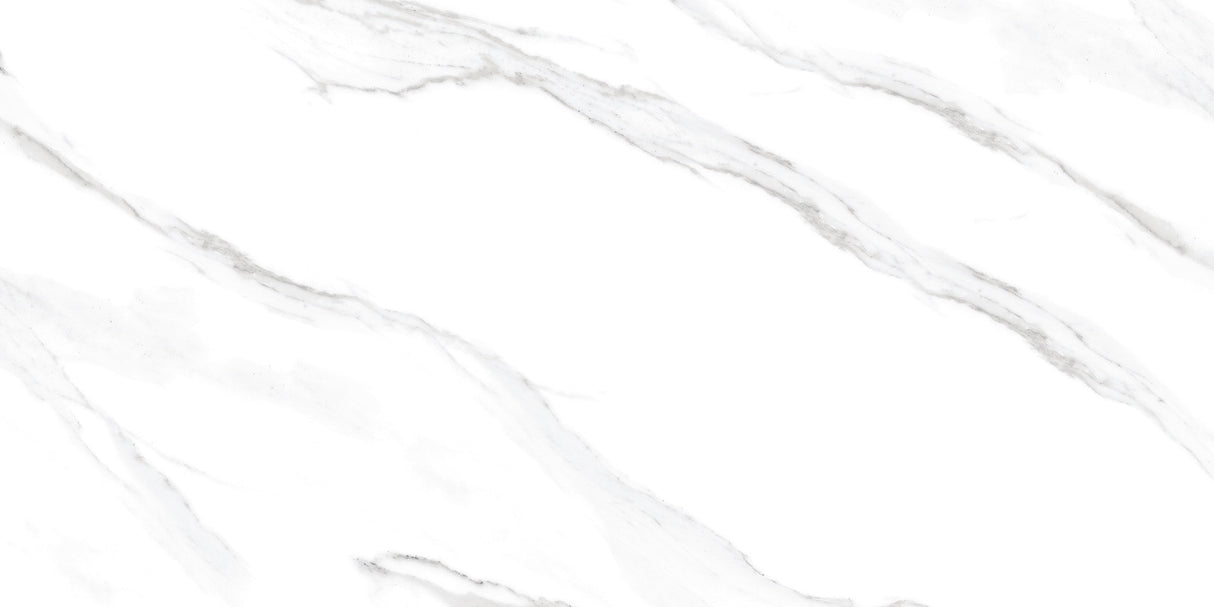 Satvario White Glossy Tile