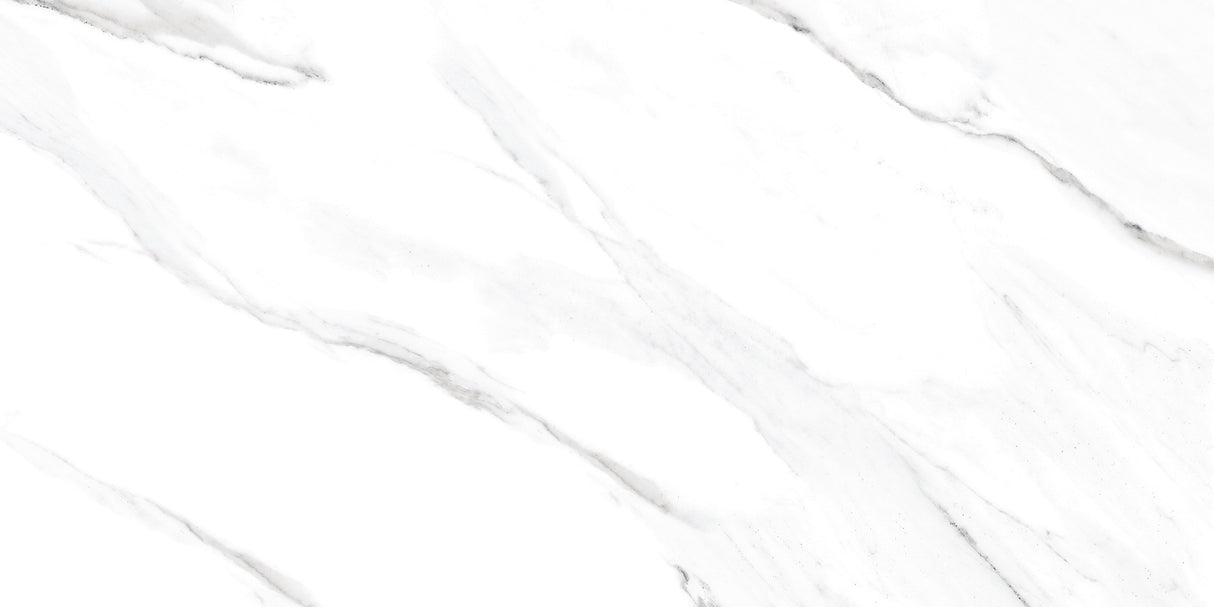 Satvario White Glossy Tile