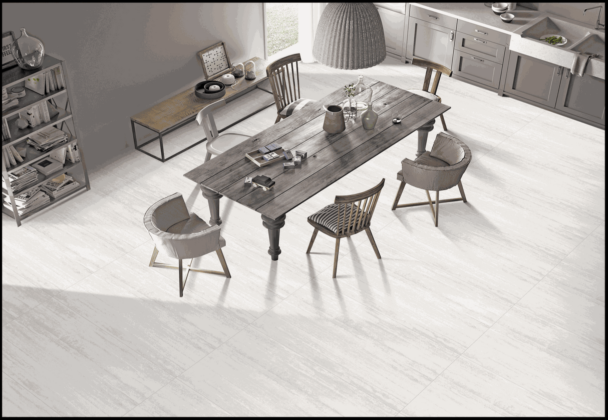 Tile-Travertine Bianco Matt