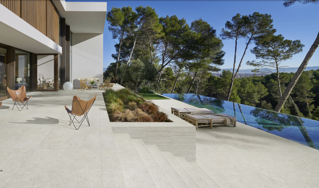 Tile 600×900 20mm Quartz White Rect.
