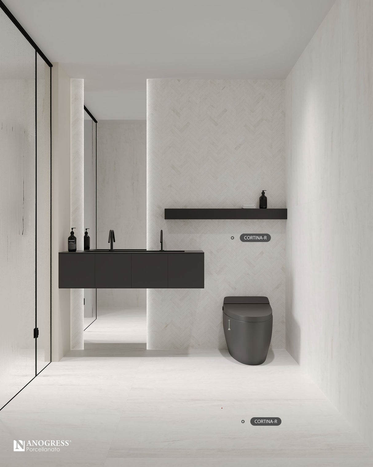 Tile-Cortina - R (Matt Carving)