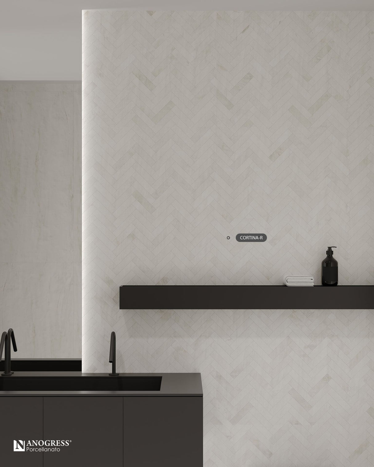 Tile-Cortina - R (Matt Carving)