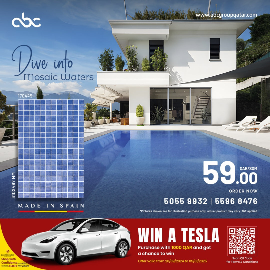 Nieve Azul Cielo Dot Mosaic