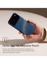 pitaka for iPhone 17 Pro Case 6.3" with Camera Control Button, Compatible with MagSafe, Ultra-Slim Case with Caseless Touch Feeling, 1500D Aramid Fiber Woven, Milky Way Galaxy